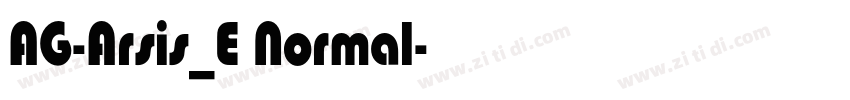 AG-Arsis_E Normal字体转换